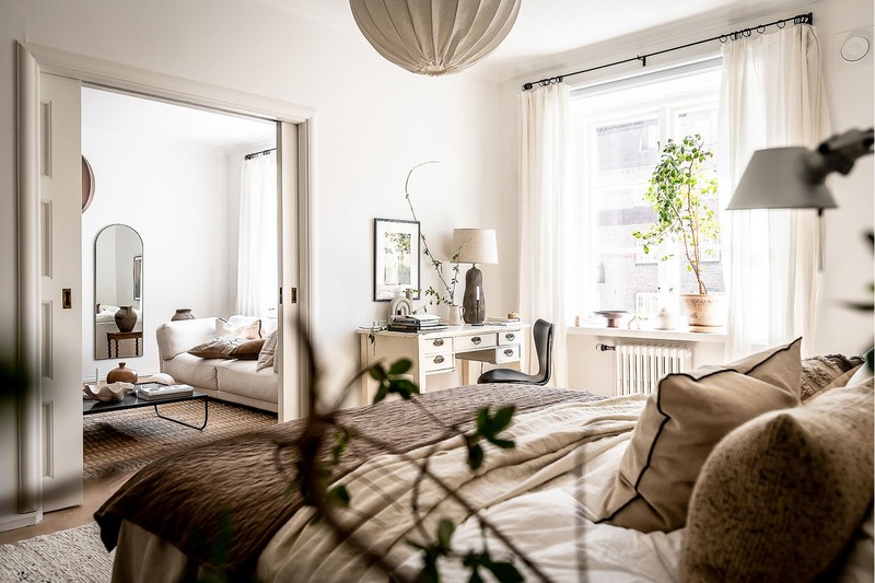 Thiết kế phòng ngủ nhỏ 15m2 phong cách Scandinavian, Wabi-Sabi